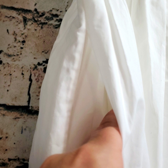 Sandro | Enja White Gypsy Boho Prairiecore Lace Trimmed Tea Dress - Picture 9 of 14